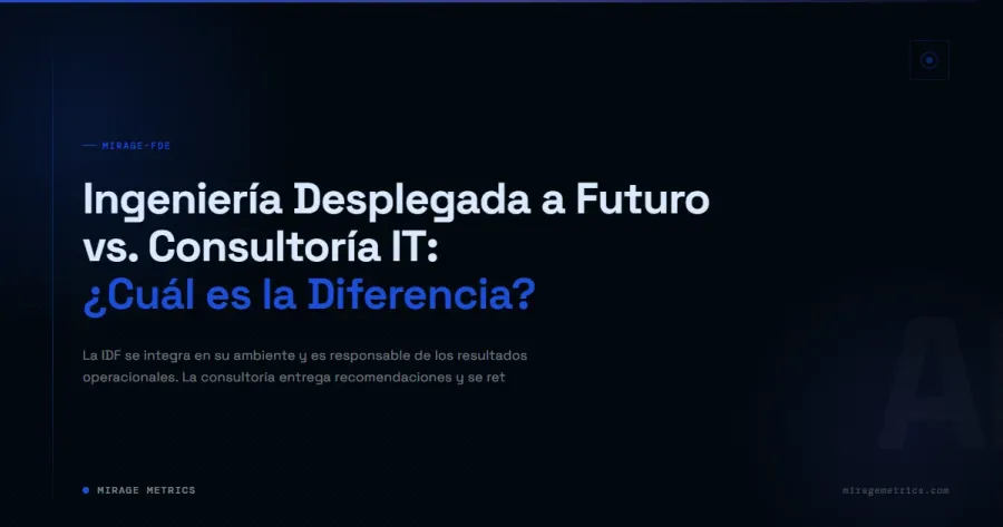 Ingeniería Desplegada a Futuro vs Consultoría IT