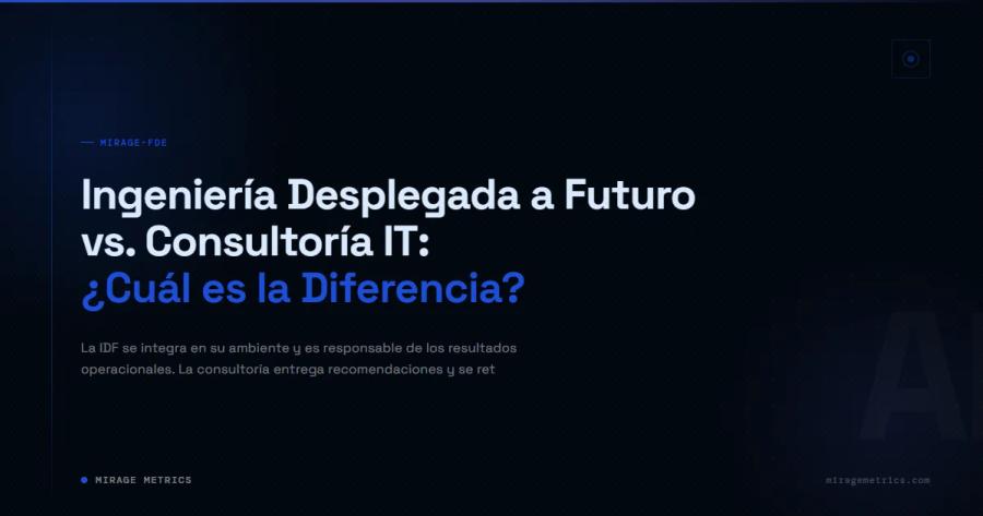 Ingeniería Desplegada a Futuro vs Consultoría IT