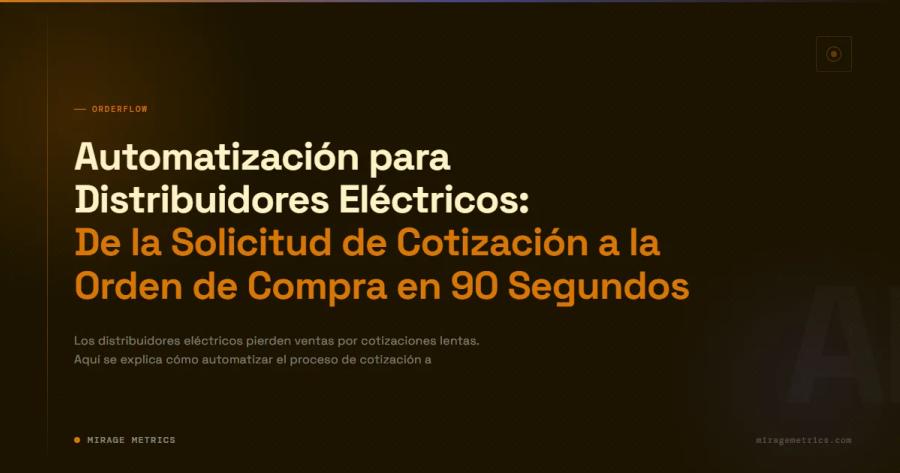 Software para distribuidores eléctricos: automatización RFQ