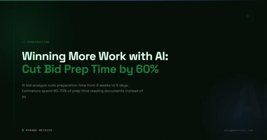 Winning More Work with AI: Cut Bid Prep Time by 60%