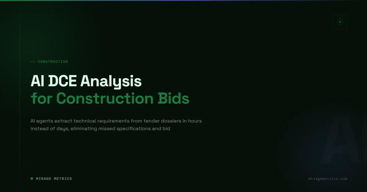 AI DCE Analysis for Construction Bids