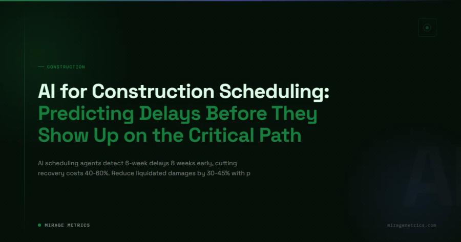 AI for Construction Scheduling: Predicting Delays Before They Show Up on the Critical Path