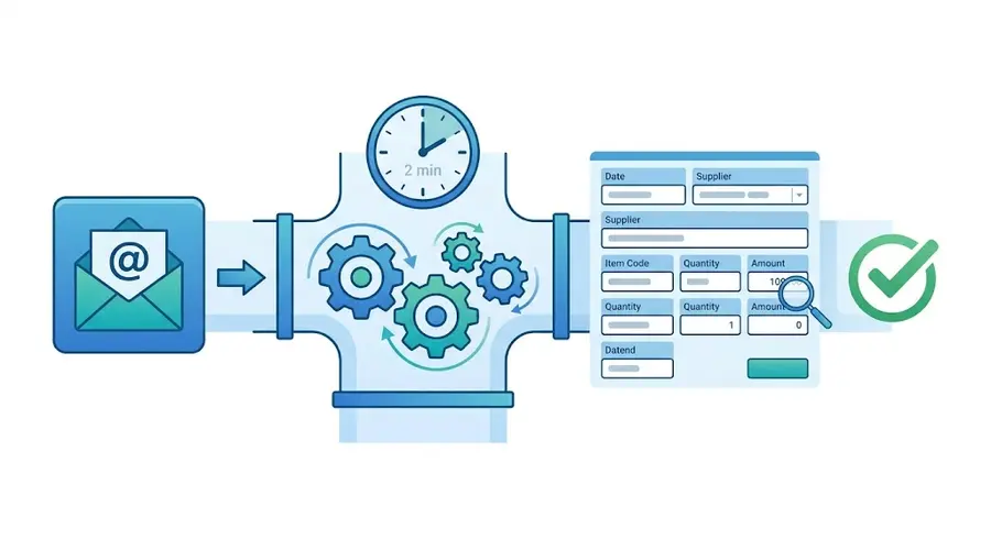 Automatiser les commandes email vers l'ERP en 2 minutes