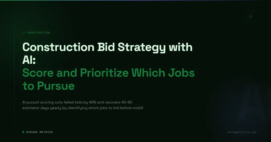 Construction Bid Strategy AI: Win More Jobs