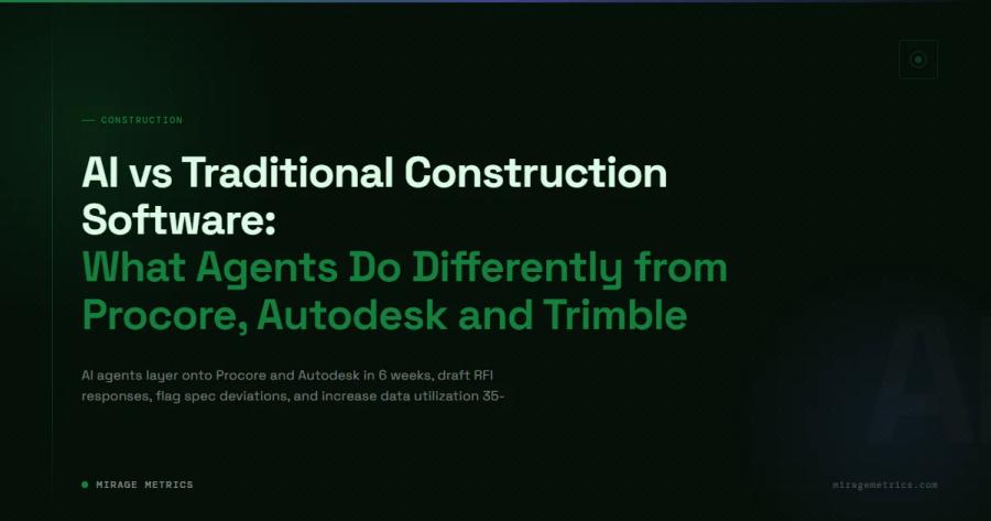 AI vs Traditional Construction Software: What Agents Do Differently from Procore, Autodesk and Trimble