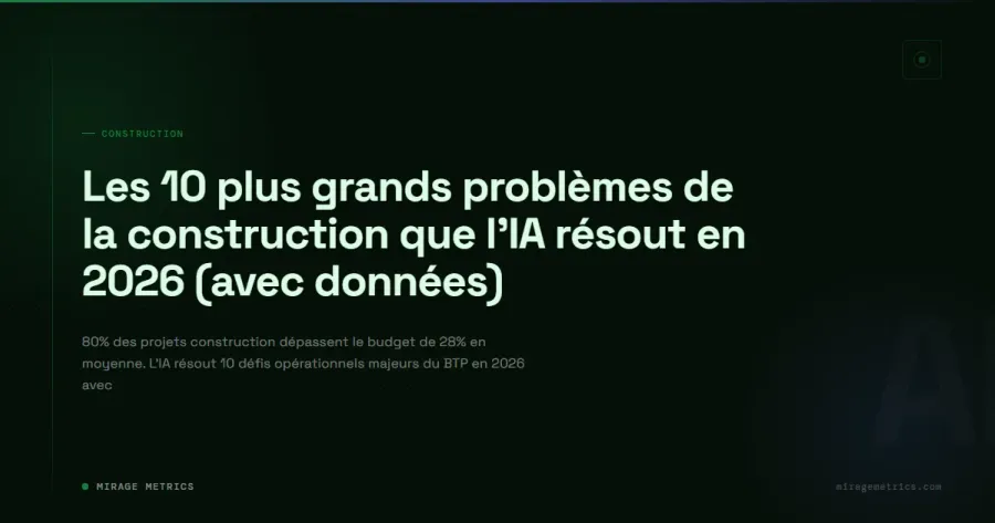 Problèmes construction IA: 10 solutions 2026