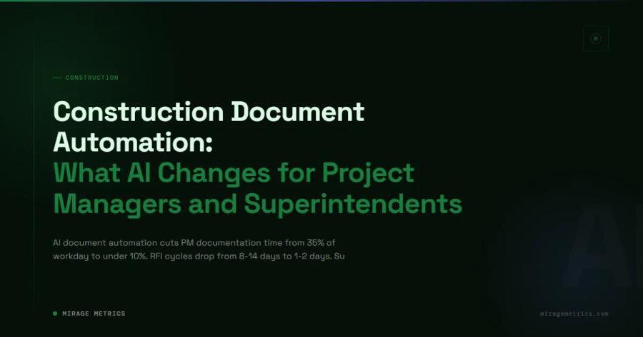 Construction Document Automation: What AI Changes for Project Managers and Superintendents