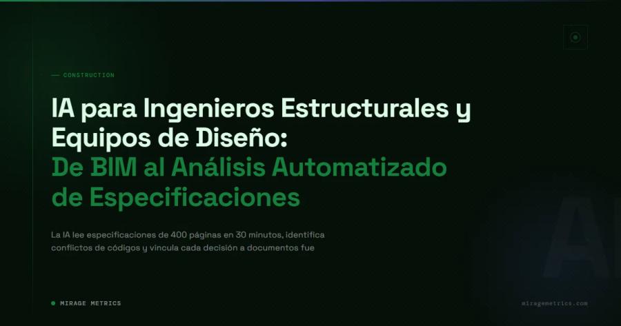 IA ingeniería estructural: análisis automatizado BIM