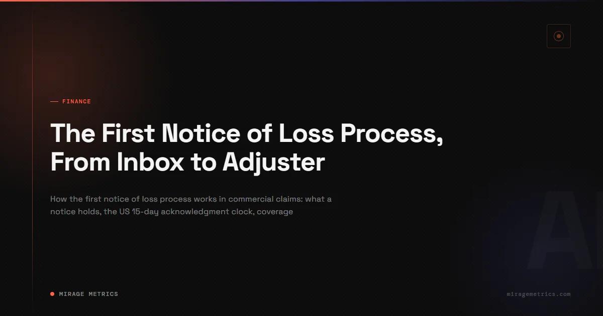 The First Notice of Loss Process, From Inbox to Adjuster