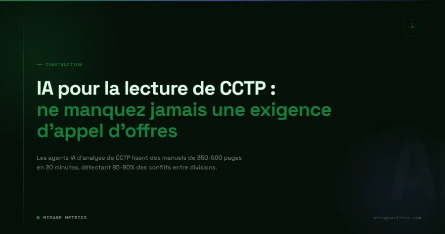 IA spécifications de construction: lecture CCTP