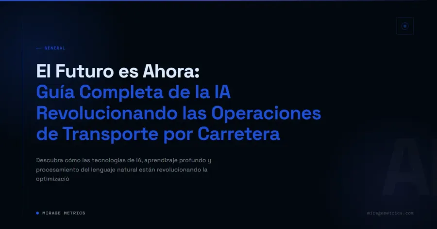 Mantenimiento Predictivo en Transporte por Carretera