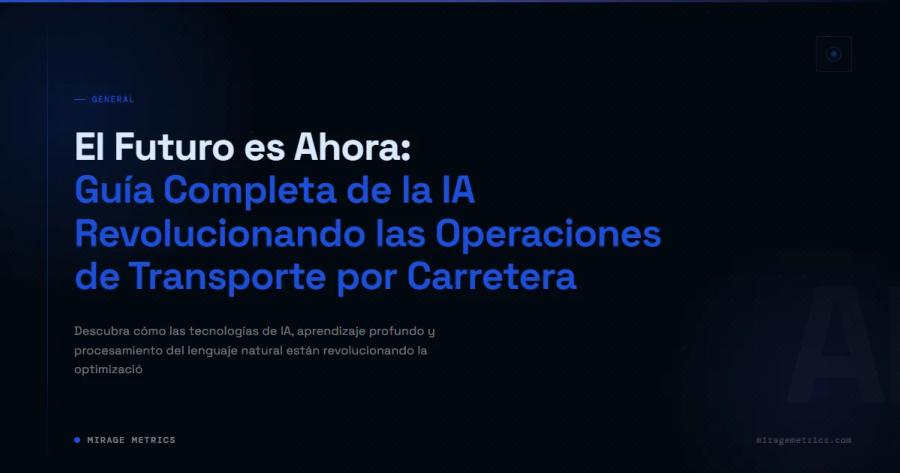 Mantenimiento Predictivo en Transporte por Carretera