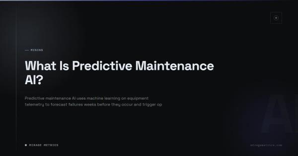 What Is Predictive Maintenance AI?
