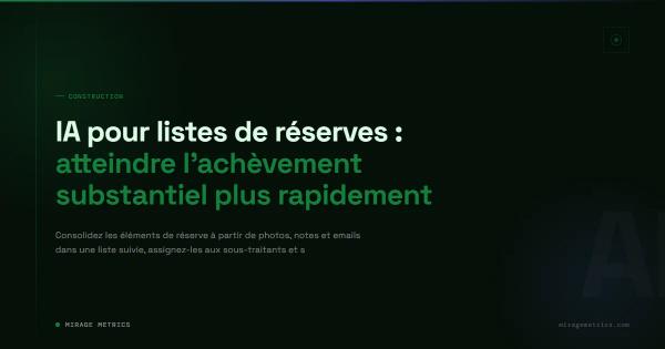 gestion IA des listes de réserve: plus rapide