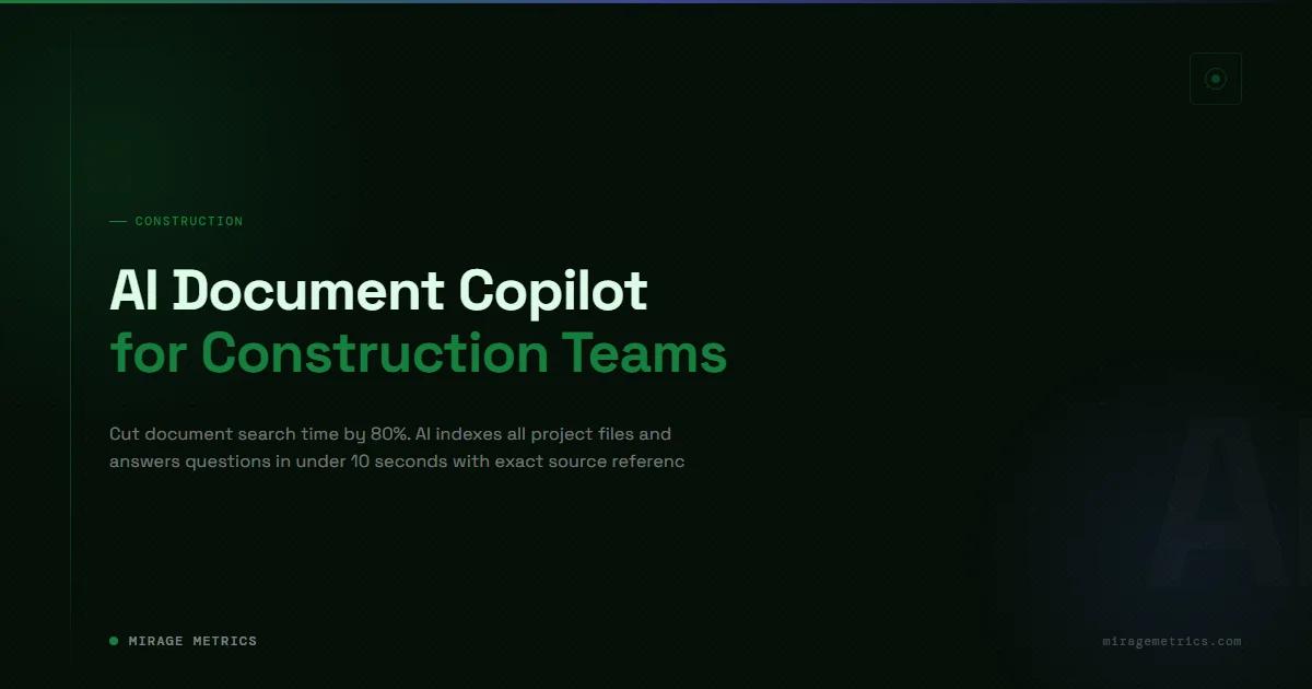 Construction Document Management AI: 80% Faster Search