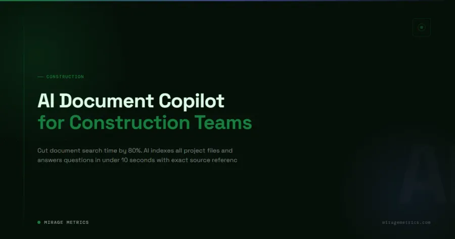 Construction Document Management AI: 80% Faster Search