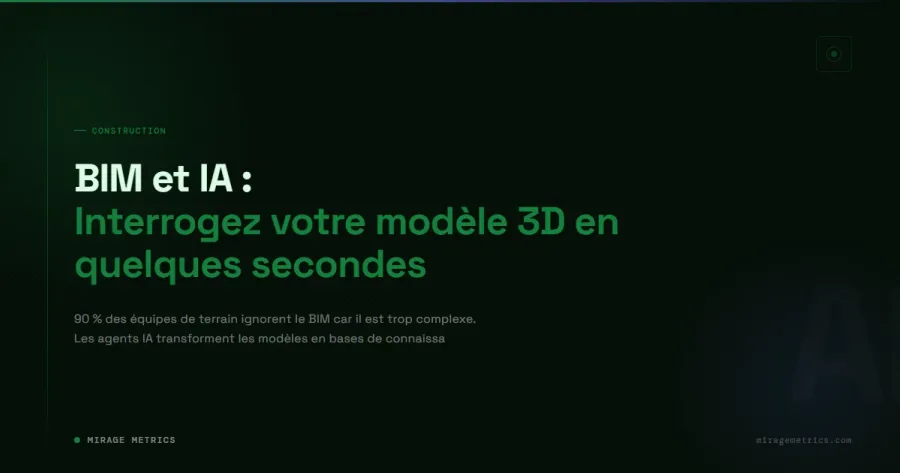 BIM et IA : Interrogez votre modèle 3D en quelques secondes
