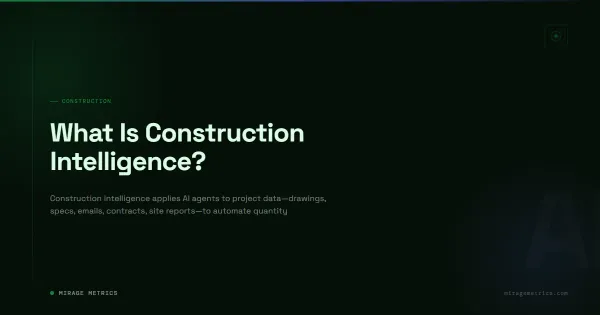 What Is Construction Intelligence?