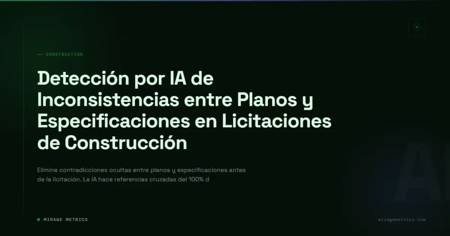 Detección IA: Inconsistencias Planos vs Especificaciones