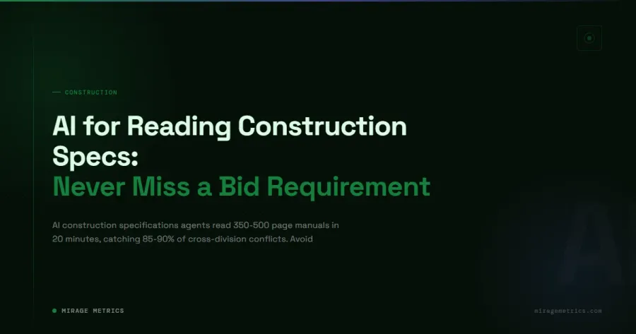 AI Construction Specifications: Never Miss a Bid