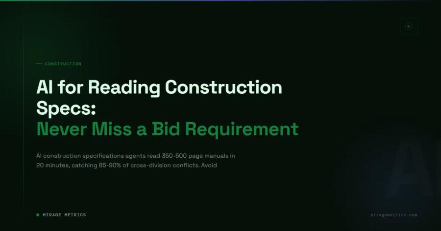 AI for Reading Construction Specs: Never Miss a Bid Requirement