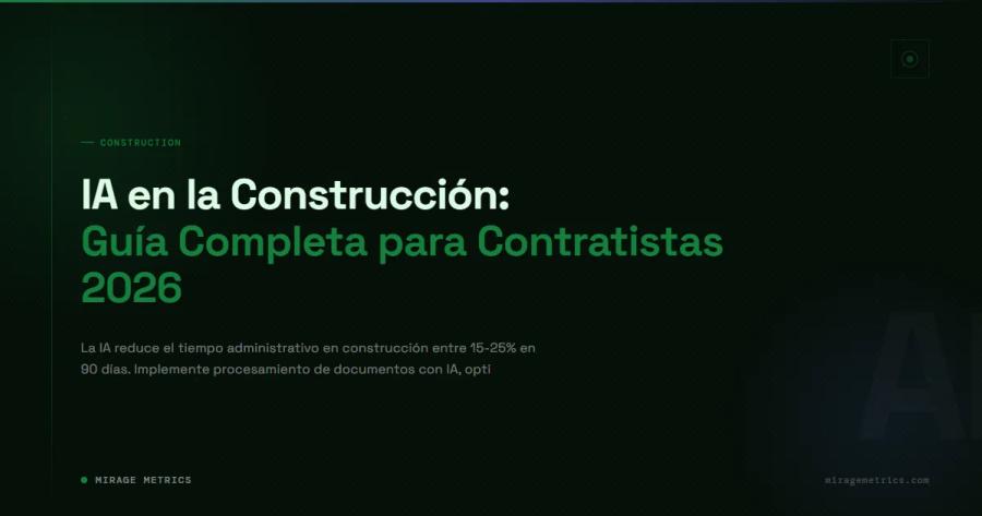 IA en la Construcción: Guía Completa para Contratistas 2026