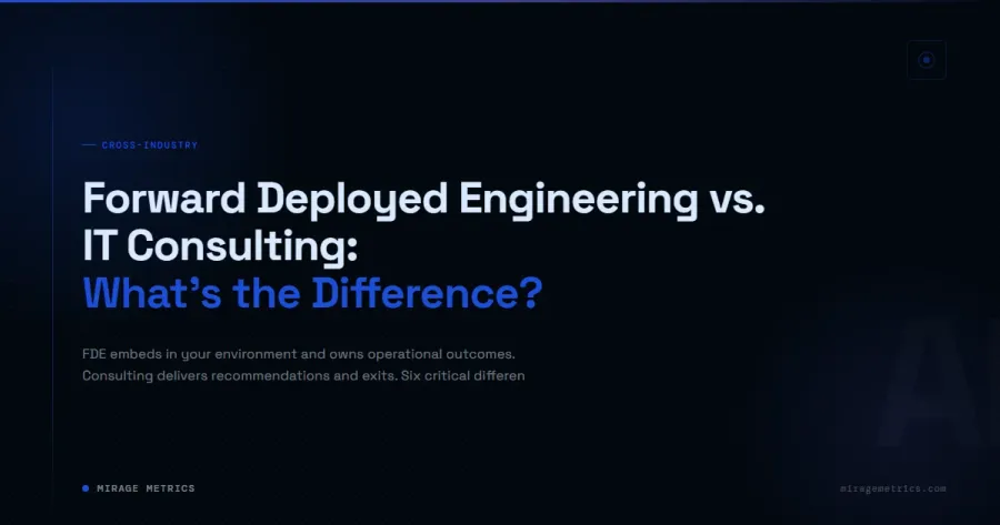 Forward Deployed Engineering vs Consulting