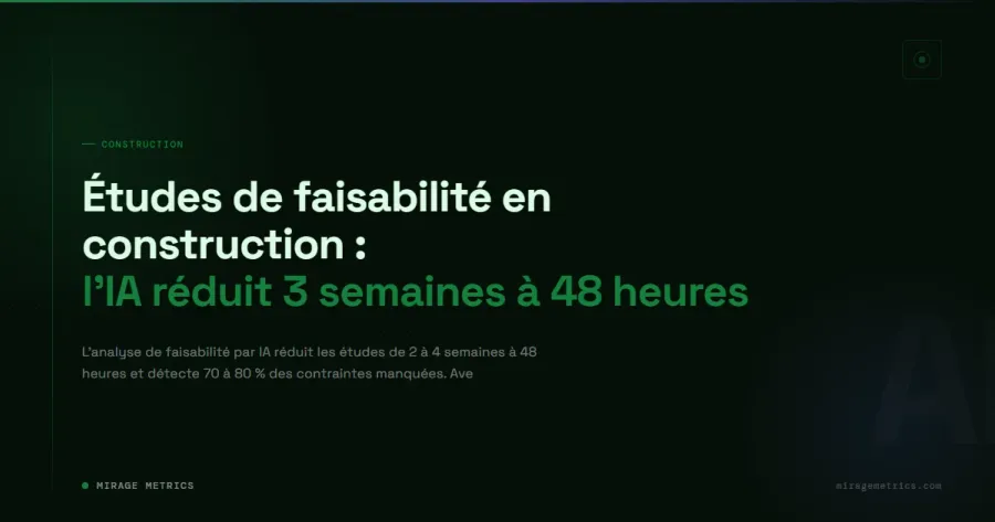 Étude de faisabilité construction IA: 3 semaines à 48h