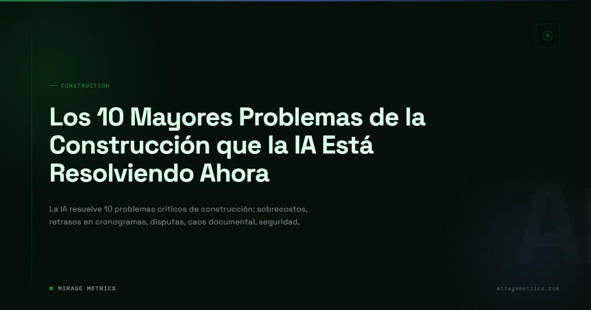 10 problemas de construcción que IA resuelve
