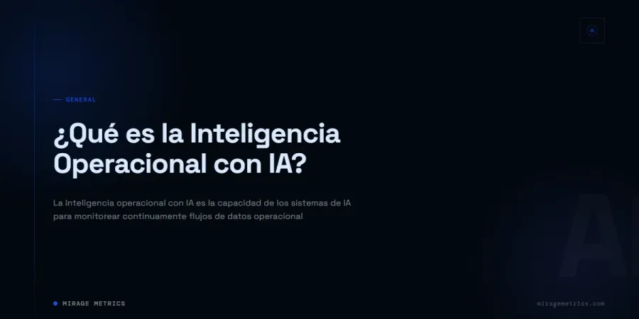 Inteligencia Operacional con IA: Monitoreo y Automatización