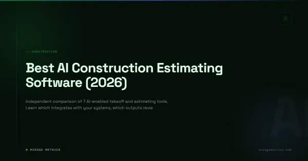 Best AI Construction Estimating Software (2026)