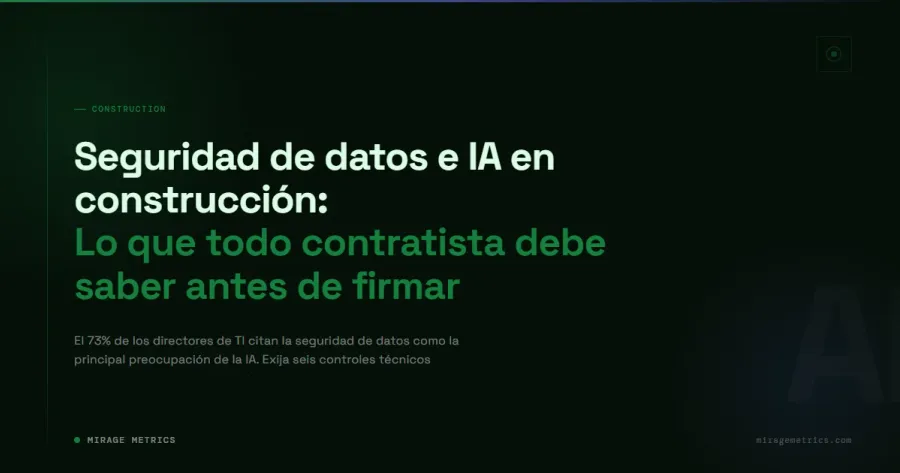 Seguridad de datos de IA en construcción: qué saber