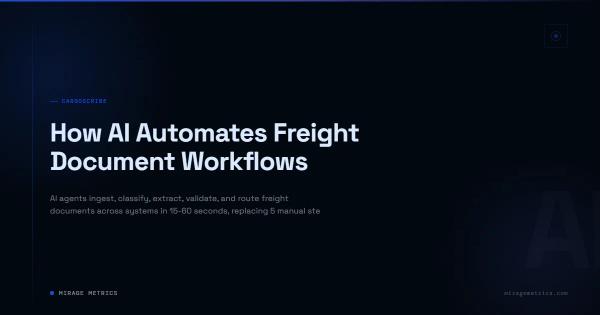 How AI Automates Freight Document Workflows