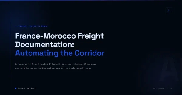France Morocco freight documentation automation