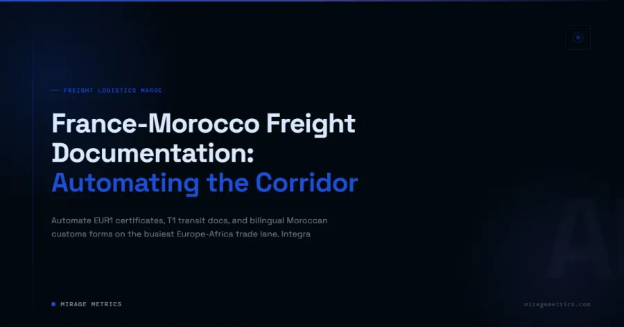 France Morocco freight documentation automation