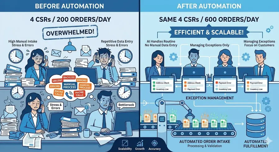 How to Handle 3x Order Volume Without Hiring