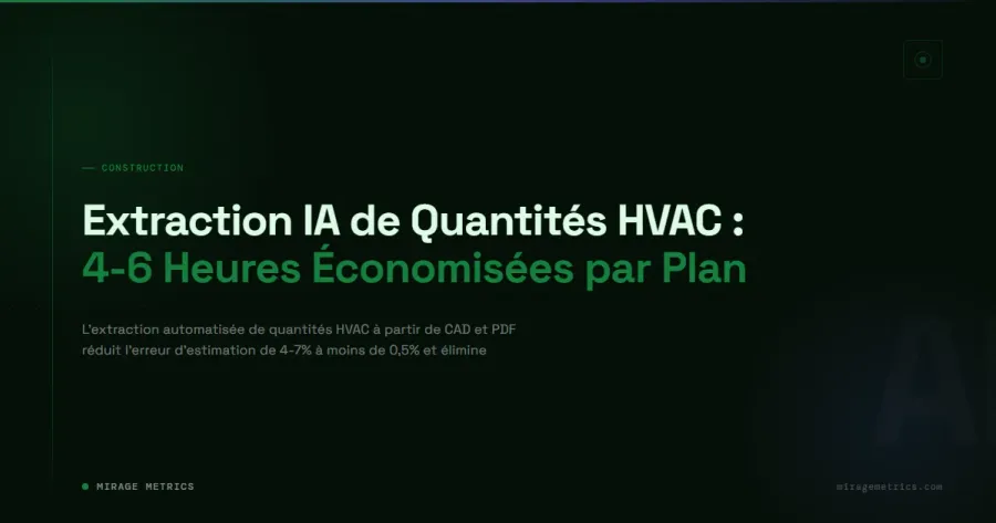 Extraction IA de Quantités HVAC: 4-6h Économisées