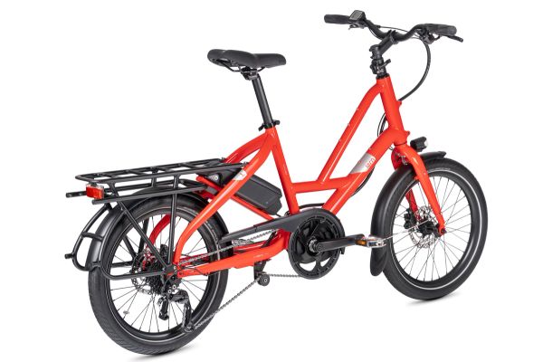 Tern Quick Haul P9 in Tabasco red, rear three-quarter view