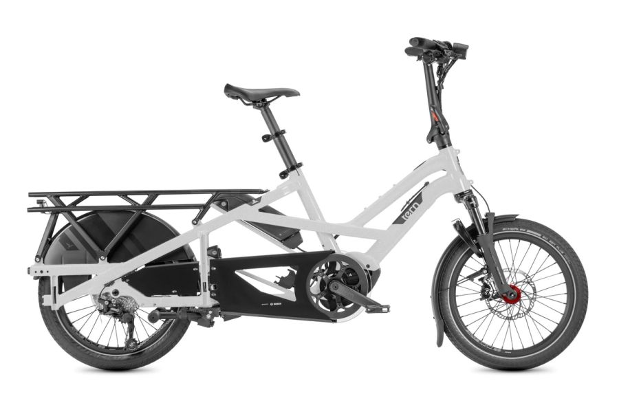 Tern GSD P10 e-bike in Gloss Silver, side view