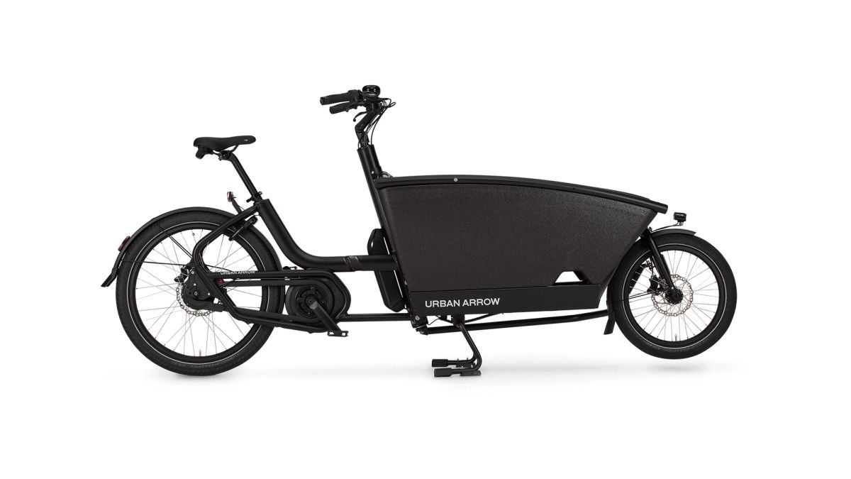 Urban Arrow Family cargo e-bike in black, side view