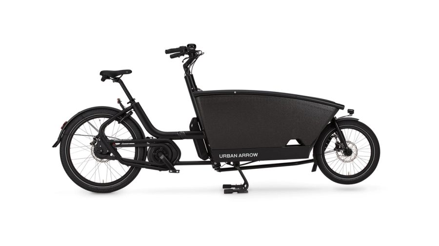 Urban Arrow Family cargo e-bike in black, side view