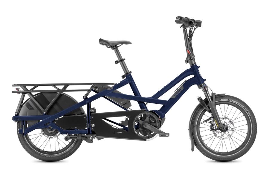 Tern GSD P00 cargo e-bike in Satin Midnight, side view