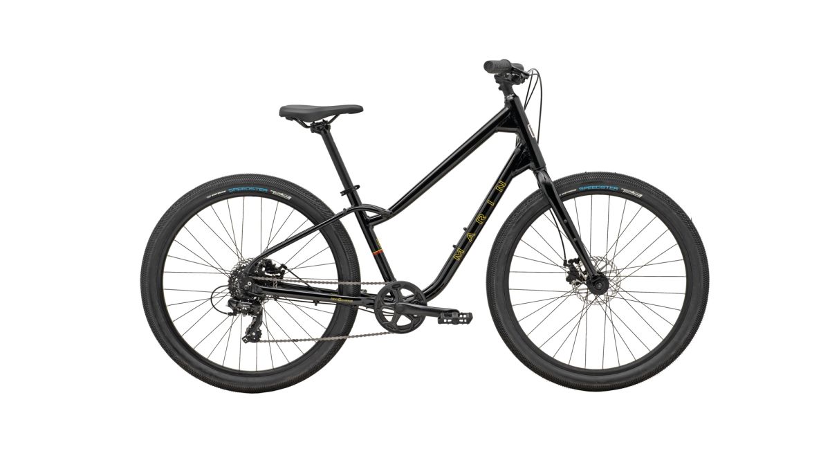 Marin Stinson 1 comfort bike in black, side view