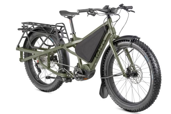 Tern Orox S12 e-bike in Pine, three-quarter view