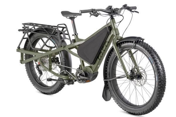 Tern Orox S12 e-bike in Pine, three-quarter view