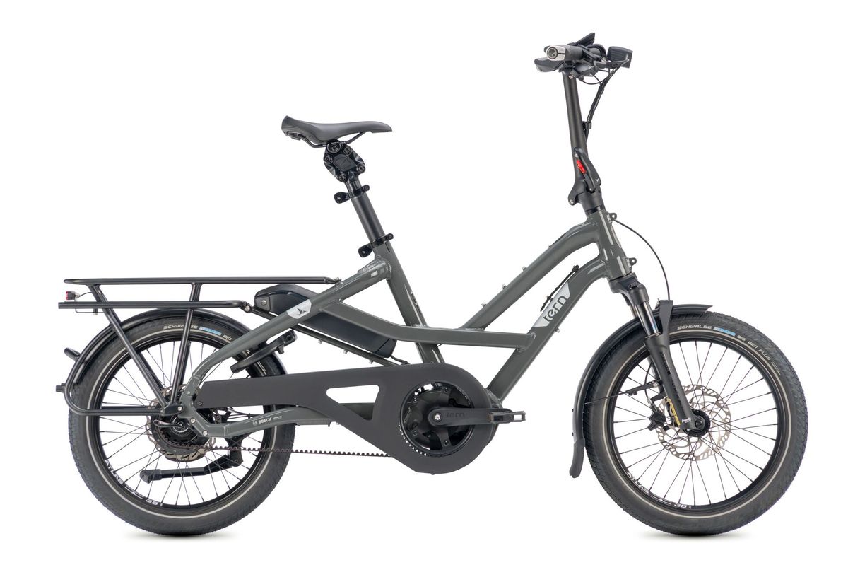 Tern HSD S9i Sport e-bike in Basalt, side view