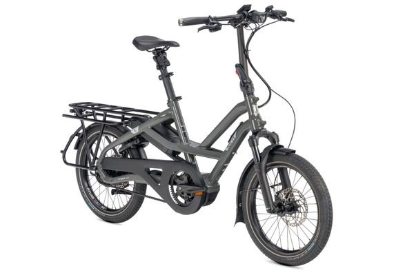 Tern HSD S9i Sport e-bike in Basalt, three-quarter view