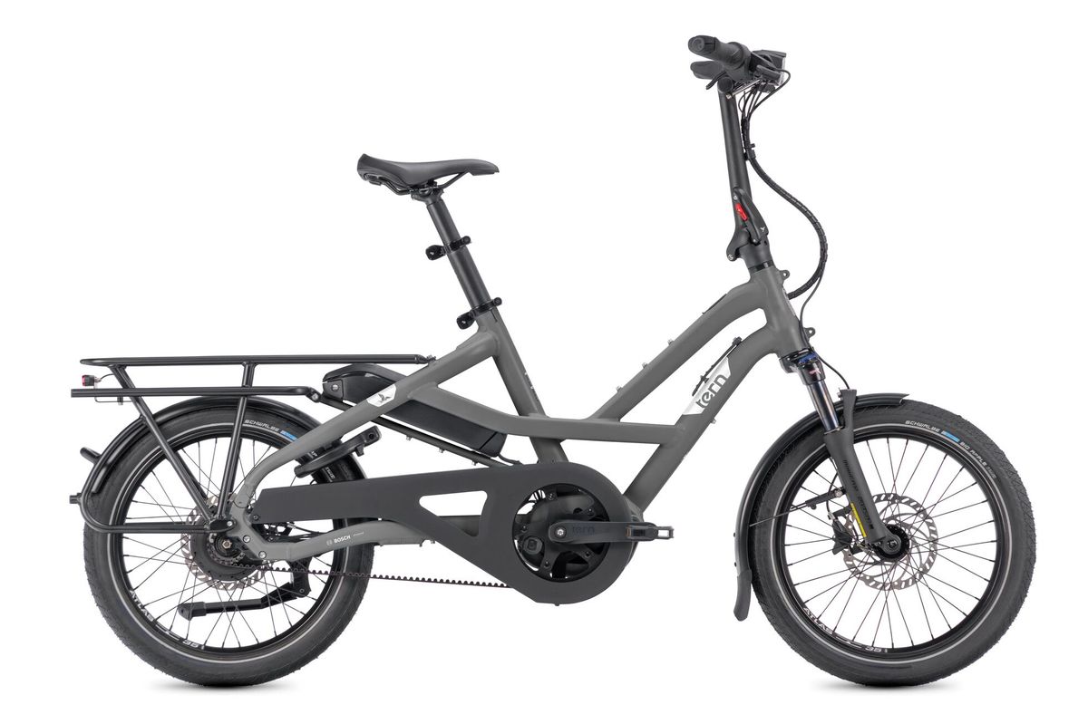 Tern HSD P00 e-bike in Basalt, side view