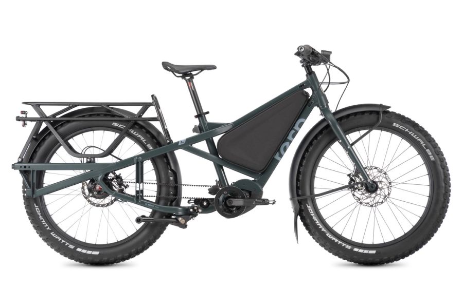 Tern Orox R14 (27.5") belt-drive cargo e-bike, side view