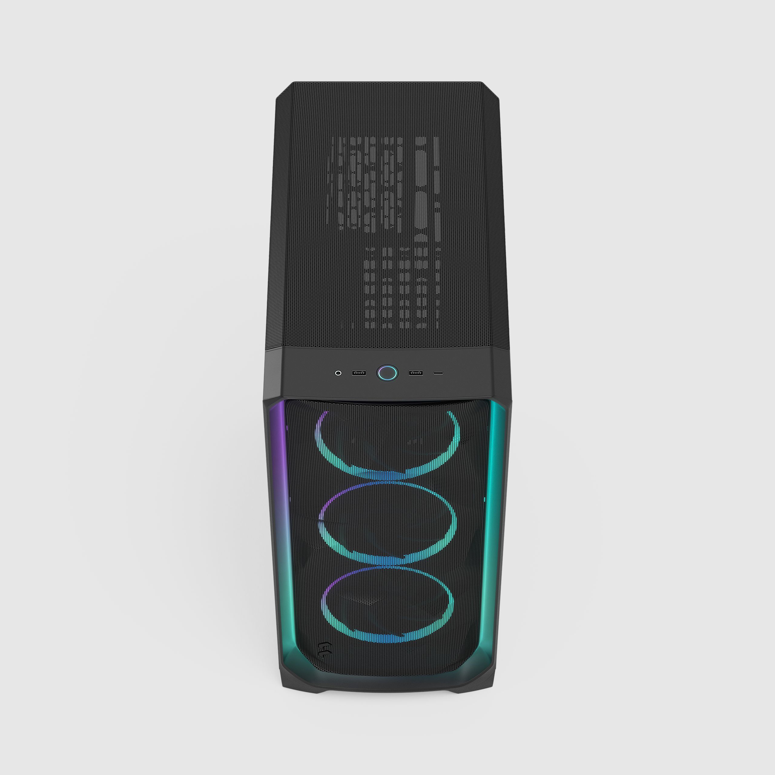 Meshify 3 Ambience Pro RGB Black TG Light Tint | Fractal Design